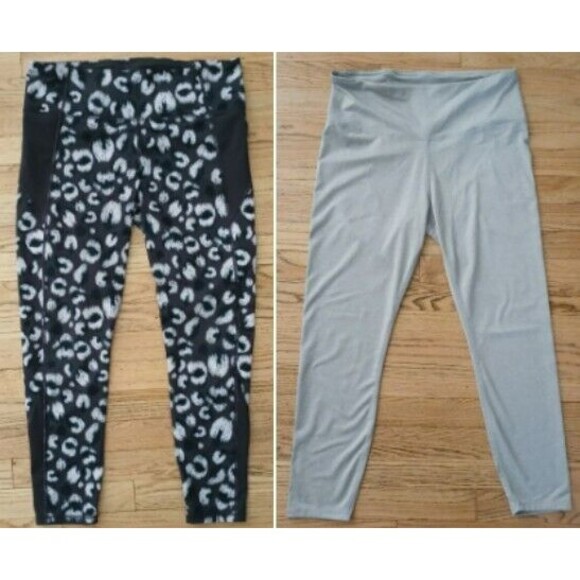 Under Armour Reebok Leggings 2 Pants Bundle XL Stretch Jogger Sport Workout - Picture 1 of 13